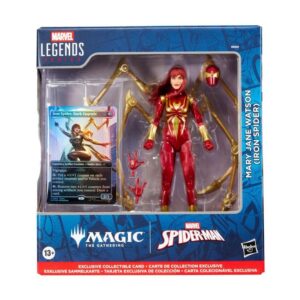 Figura hasbro marvel legends series magic the gathering mary jane watson (iron spider)