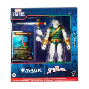 Figura hasbro marvel legends series magic the gathering man - wolf