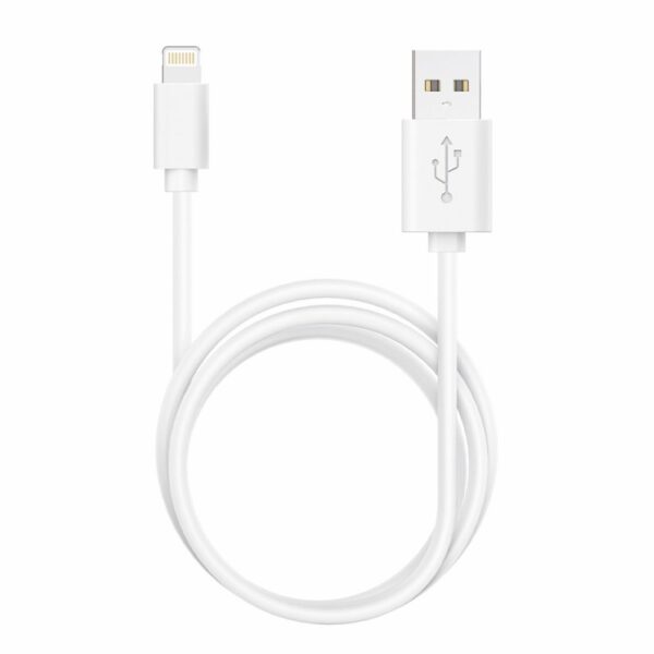 Cable USB Compatible COOL Lightning para iPhone / iPad (1.2 metros) Blanco - Imagen 2