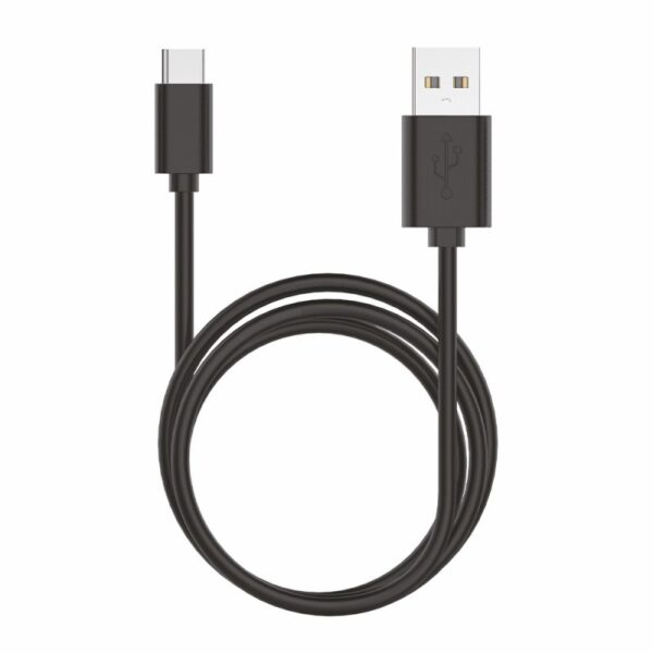Cable USB Compatible COOL Universal TIPO-C (1.2 metros) Negro 2.4 Amp - Imagen 2