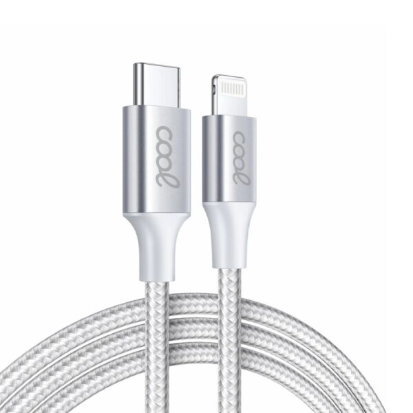 Cable USB COOL Nylon Universal Tipo C a Lightning (1.2 metros) - Imagen 2
