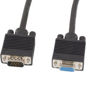 Cable lanberg vga macho hembra ferrita negro 5 m