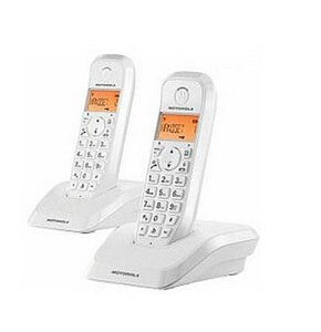 Telefono motorola s1202 wireless inalambrico duo blanco