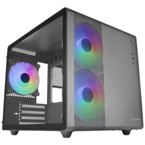 Caja ordenador mars gaming mc400 m - atx frgb cristal templado negro