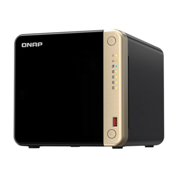 Servidor nas qnap k - ts - 464 - 8g+4xmn10ada800s 4 bahias 8gb gigabit ethernet