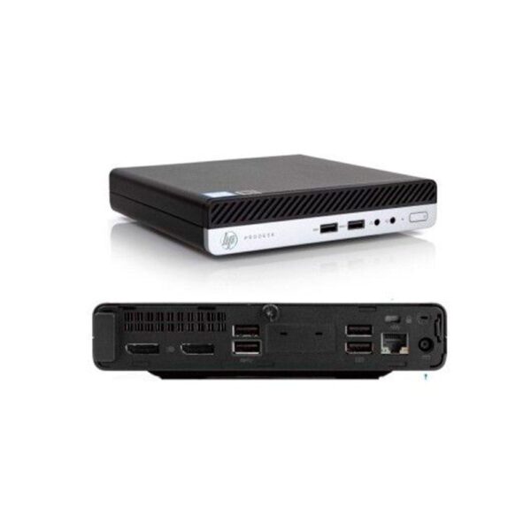 Ordenador reacondicionado mini hp prodesk 400 g4 - i5 - 8th - 16gb - 512gb nvme - win 11 pro - sin cable trebol