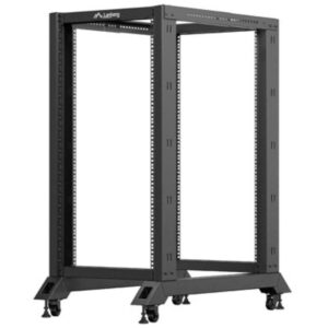Armario lanberg abierto rack 19 pulgadas 22u -  600x1000 negro