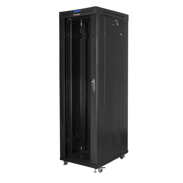 Armario lanberg 19 pulgadas 42u -  600x1000 negro