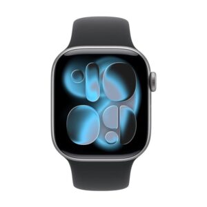 Smartwatch apple watch s11 gps 42mm space grey aluminium case black sport band -  s - m