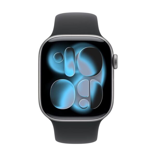 Smartwatch apple watch s11 gps 42mm space grey aluminium case black sport band -  s - m