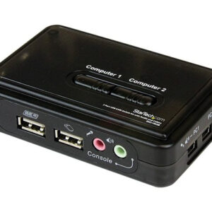 Conmutador kvm startech 2 puertos todo incluido