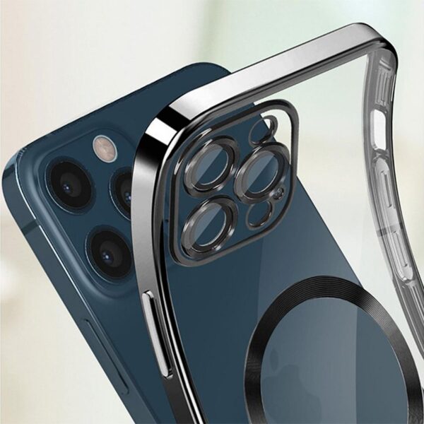 Carcasa COOL para iPhone 17 Pro Magnética Borde Plata - Imagen 3