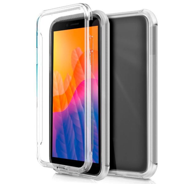 Funda COOL Silicona 3D para Huawei Y5p (Transparente Frontal + Trasera)