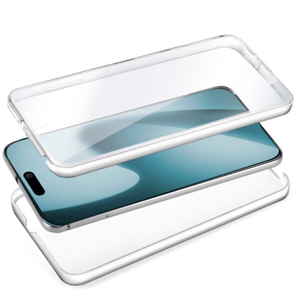 Funda COOL Silicona 3D para iPhone Air (Transparente Frontal + Trasera) - Imagen 2