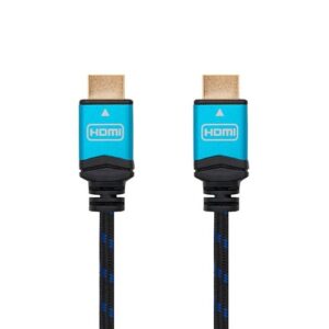 Cable hdmi (a) to hdmi (a) 4k 1.5m nanocable black  m - m - 60hz -  18gbps -  v2.0 -  trenzado