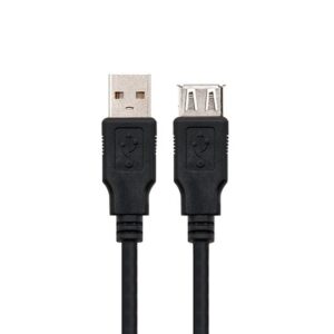 Cable usb tipo a 2.0 a usb tipo a 2.0 nanocable 3m negro macho - hembra