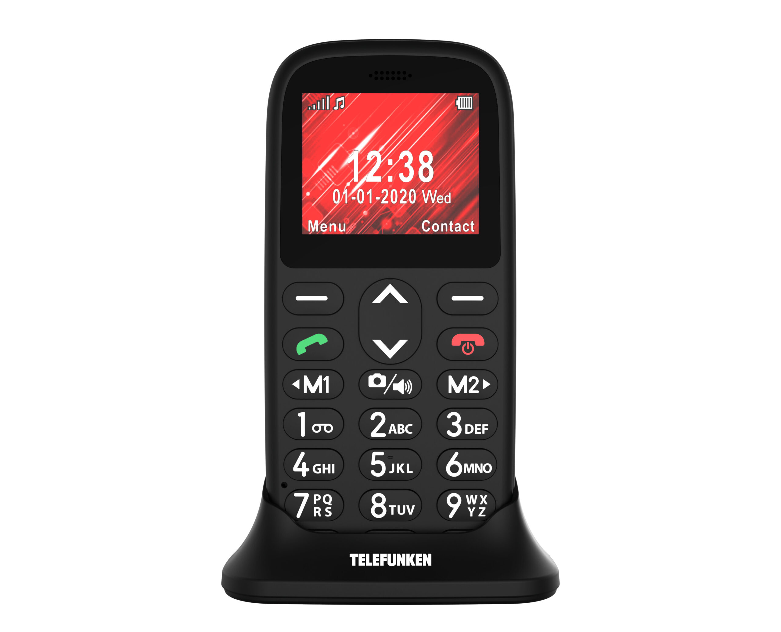 Telefono movil telefunken s410 senior phone - 1.77 pulgadas - negro