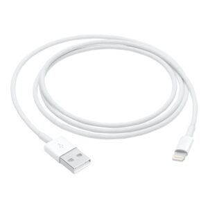 Cable original apple iphone usb tipo a a lightning 1m -  macho - macho -  blanco