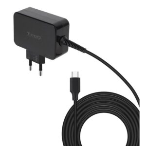 Cargador de pared tooq tqlc - usbcgan45pd 45w usb tipo c negro