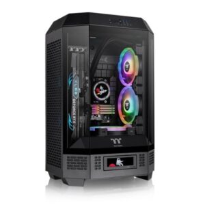Caja ordenador gaming thermaltake the tower t300 matx cristal templado negra