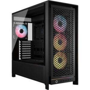 Caja ordenador gaming corsair frame 5000d rs atx argb cristal templado negra