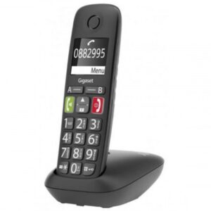 Telefono fijo inalambrico gigaset e290 negro 150 numeros -  21 tonos