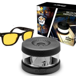 Baliza faselight luz de emergencia geolocalizada homologada v16 + gafas de regalo
