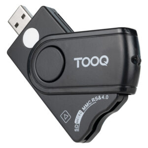 Lector tooq tarjetas inteligentes - dni electrónico - sim - sd - sf - usb - a - negro
