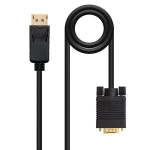 Cable conversor displayport a vga nanocable 5m macho - macho -  negro