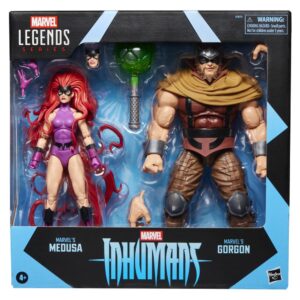 Pack 2 figuras hasbro marvel legends series inhumans marvel's medusa & marvel's gorgon