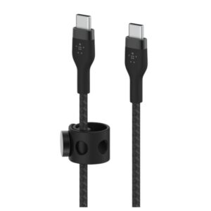 Cable usb tipo c belkin 2m -  macho - macho -  negro -  trenzado