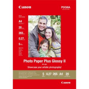 Papel fotografico canon 2311b019 brillo ii plus pp - 201 a4 -  20 hojas