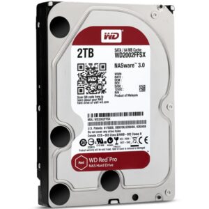 Disco duro interno hdd wd western digital nas red pro wd2002ffsx 2tb 3.5 pulgadas sata 3 7200rpm 64mb
