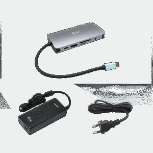 Nano dock i - tec usb - c metal hdmi - vga with lan + cargador 112w