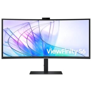 Monitor samsung 34 pulgadas viewfinity s6 ls34c652vauxen - webcam -  uwqhd - curvo