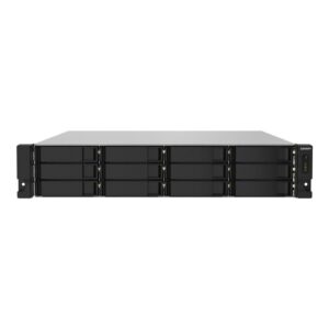 Servidor nas qnap ts - 1232pxu - rp - 4g 12 bahias 2u rack 4gb gigabit ethernet