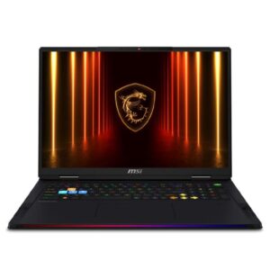 Portatil msi raider 18 hx ai a2xwig - 252es u9 - 285hx -  32gb -  ssd 1tb -  rtx 5080 16gb -  18 pulgadas uhd+ -  w11h