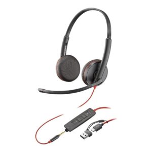 Auriculares poly blackwire 3225 negro