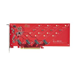 Tarjeta de interfaz startech quad - m2 - pcie - card - b