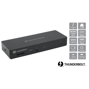 Docking usb - c 13 - in - 1 conceptronic 1xhdm 2xthunderbolt 2xusb - a 3.2 2xusb - c audio pd96w 1xrj45 2.5gbe