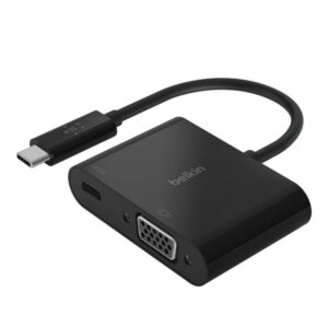 Adaptador usb tipo c a usb tipo c - vga belkin macho - hembra - negro