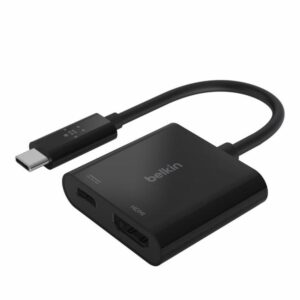 Adaptador usb tipo c a usb tipo c - hdmi belkin macho - hembra - negro