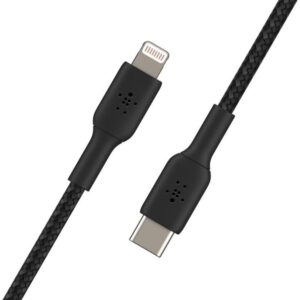 Cable lightning a usb tipo c belkin 1m -  macho - macho -  negro