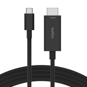 Cable usb tipo c a hdmi belkin 2m -  macho - macho -  negro