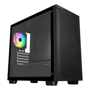 Caja ordenador gaming unykach revelat mesh edge matx argb crital templado negra