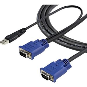 Cable vga a vga - usb 2.0 startech 3.05m -  macho - macho -  negro