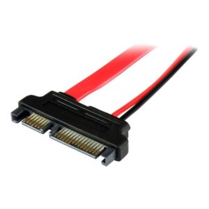 Cable sata startech 0.15m -  macho - hembra -  rojo