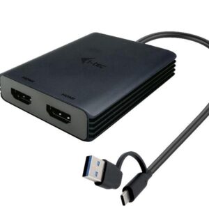Adaptador usb tipo a - usb tipo c a hdmi i - tec macho - hembra -  negro