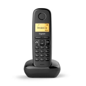 Telefono fijo inalambrico gigaset a270 negro 80 numeros agenda -  10 tonos