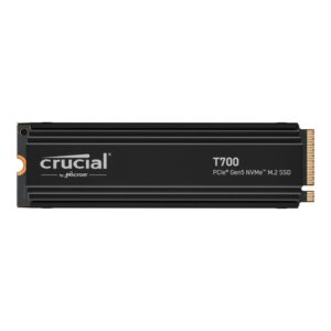 Disco duro interno solido ssd crucial t700 1tb m.2 nvme pci express 5.0